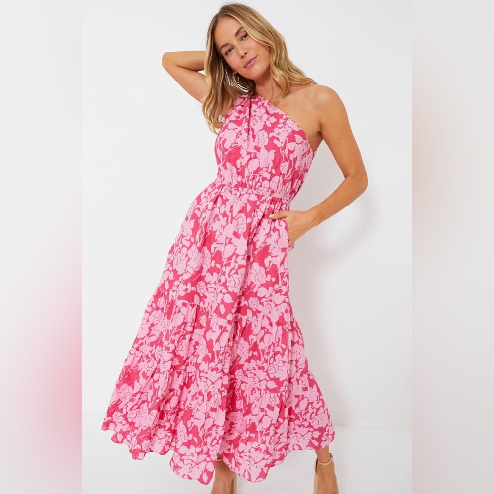 NWT Hyacinth House Sybil One Shoulder Maxi Dress